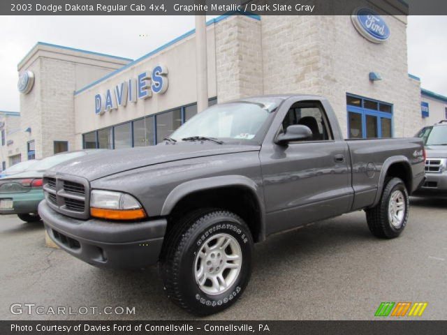 2003 Dodge Dakota Regular Cab 4x4 in Graphite Metallic