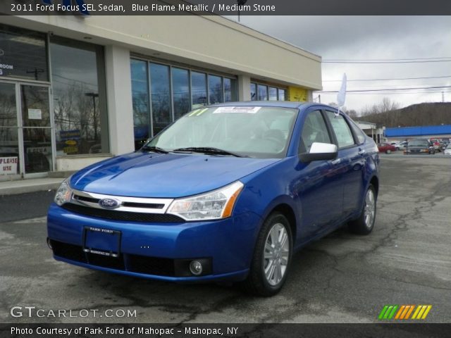 2011 Ford Focus SEL Sedan in Blue Flame Metallic