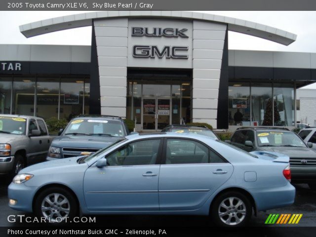 2005 Toyota Camry XLE V6 in Sky Blue Pearl