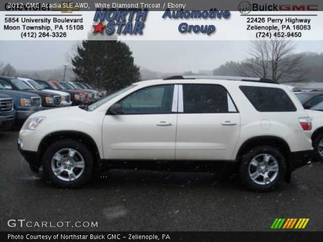 2012 GMC Acadia SLE AWD in White Diamond Tricoat