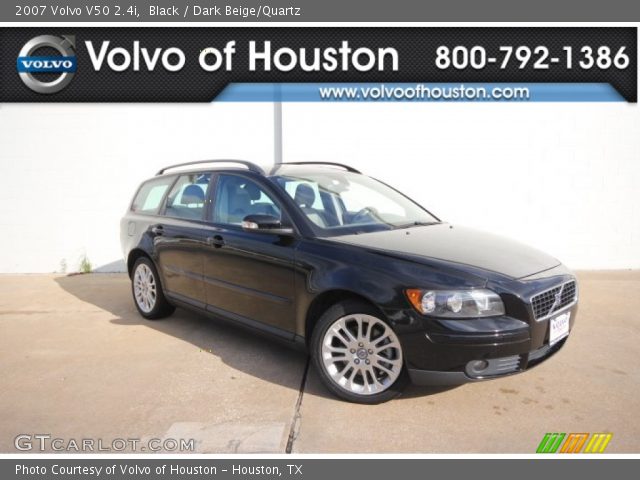 Black - 2007 Volvo V50 2.4i - Dark Beige/Quartz Interior | GTCarLot ...