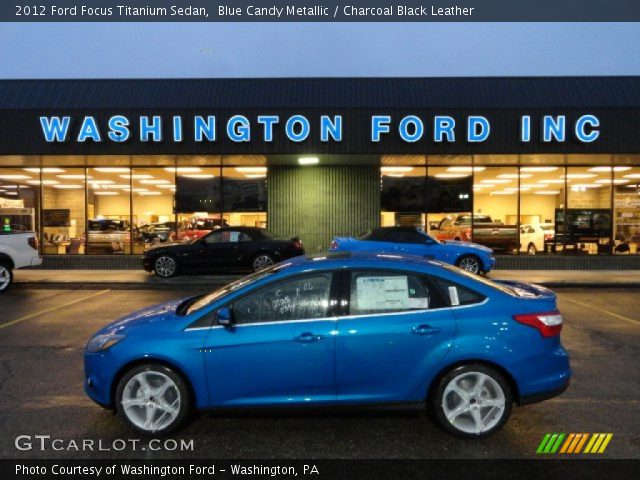 2012 Ford Focus Titanium Sedan in Blue Candy Metallic