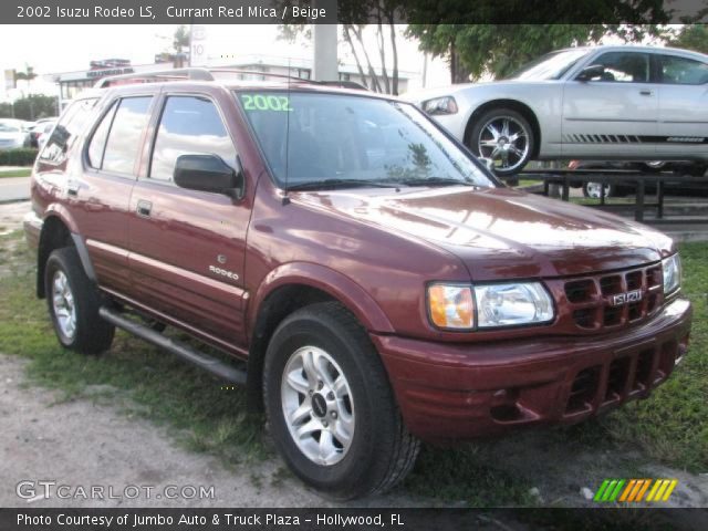 2002 Isuzu Rodeo LS in Currant Red Mica