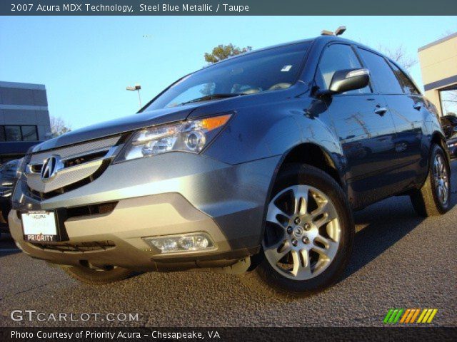 2007 Acura MDX Technology in Steel Blue Metallic