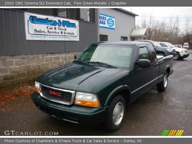 2002 GMC Sonoma SLS Extended Cab in Polo Green Metallic