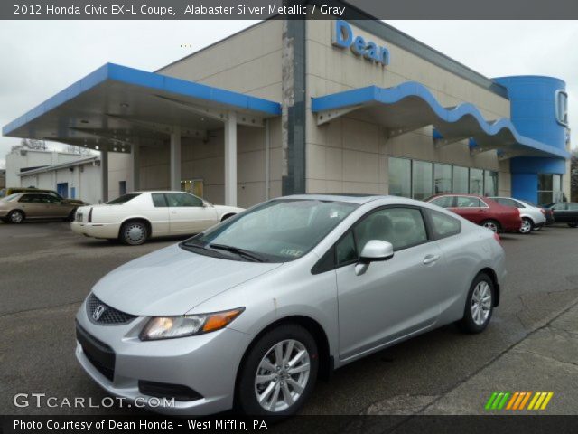 2012 Honda Civic EX-L Coupe in Alabaster Silver Metallic