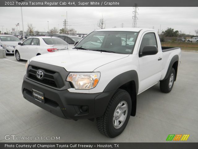 2012 Toyota Tacoma Regular Cab 4x4 in Super White
