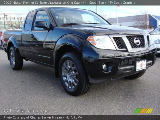 2012 Nissan Frontier SV Sport Appearance King Cab 4x4 in Super Black