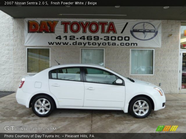 2007 Nissan Sentra 2.0 S in Fresh Powder White