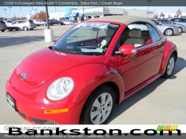 2008 Volkswagen New Beetle S Convertible in Salsa Red