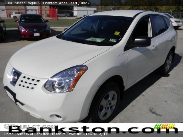 2008 Nissan Rogue S in Phantom White Pearl
