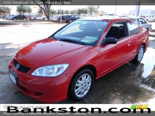 2005 Honda Civic LX Coupe in Rallye Red