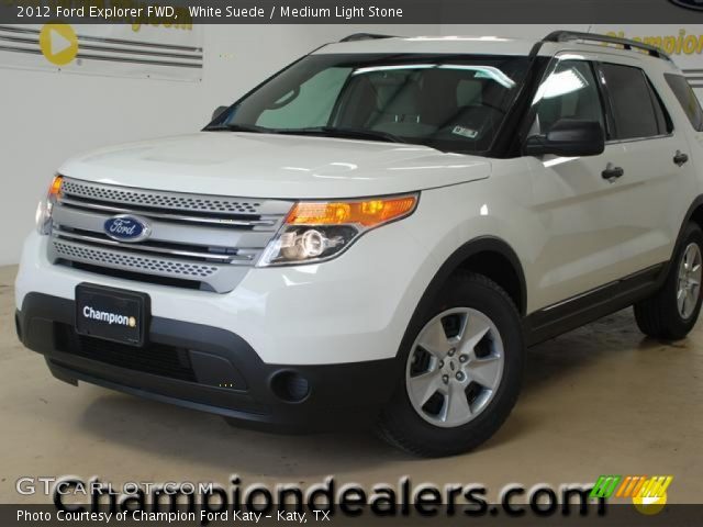 2012 Ford Explorer FWD in White Suede