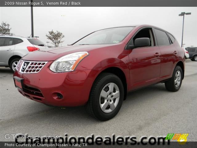 2009 Nissan Rogue S in Venom Red