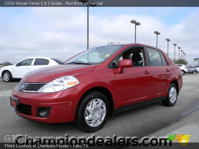 2009 Nissan Versa 1.8 S Sedan in Red Brick