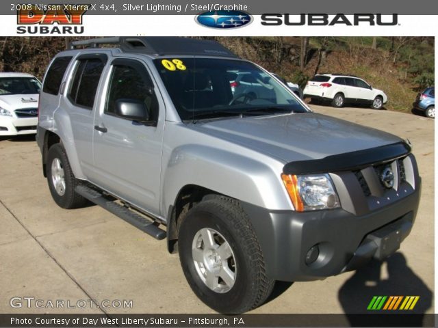 2008 Nissan Xterra X 4x4 in Silver Lightning