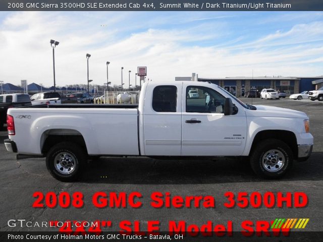 2008 GMC Sierra 3500HD SLE Extended Cab 4x4 in Summit White