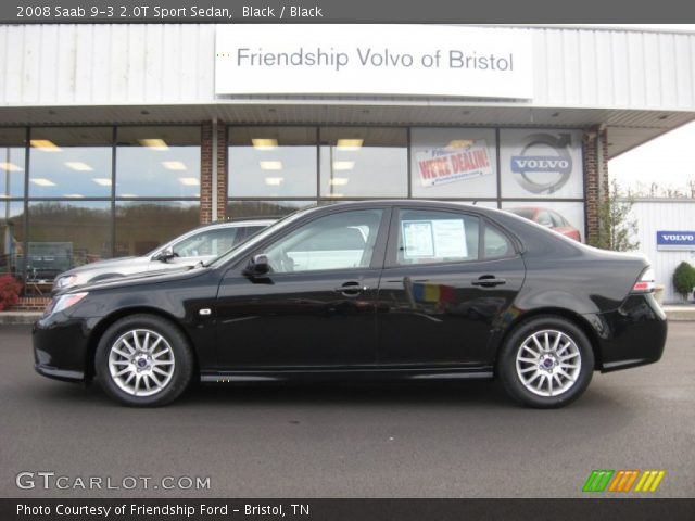 2008 Saab 9-3 2.0T Sport Sedan in Black
