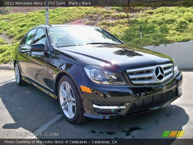 2012 Mercedes-Benz C 250 Sport in Black