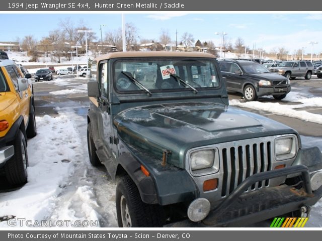 1994 Jeep Wrangler SE 4x4 in Hunter Green Metallic