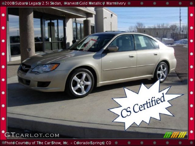 2008 Subaru Legacy 2.5i Sedan in Harvest Gold Metallic
