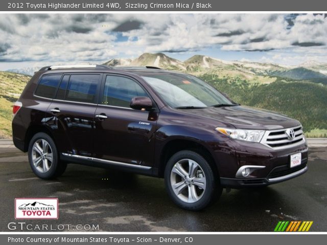 2012 Toyota Highlander Limited 4WD in Sizzling Crimson Mica