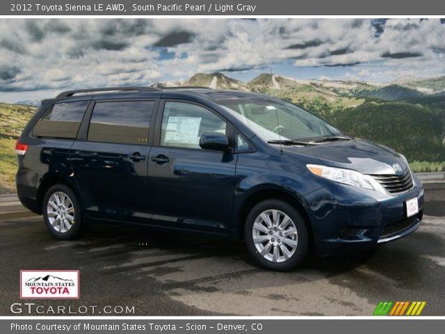 2012 Toyota Sienna LE AWD in South Pacific Pearl
