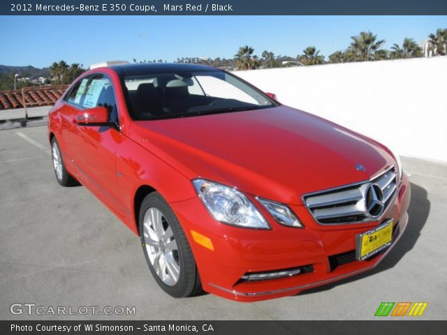 2012 Mercedes-Benz E 350 Coupe in Mars Red