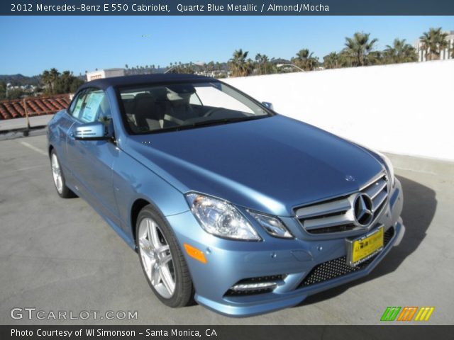 2012 Mercedes-Benz E 550 Cabriolet in Quartz Blue Metallic