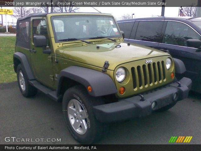 2008 Jeep Wrangler X 4x4 in Rescue Green Metallic