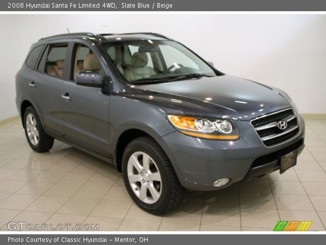 2008 Hyundai Santa Fe Limited 4WD in Slate Blue