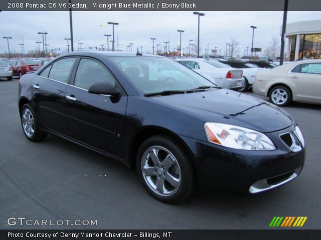 2008 Pontiac G6 V6 Sedan in Midnight Blue Metallic