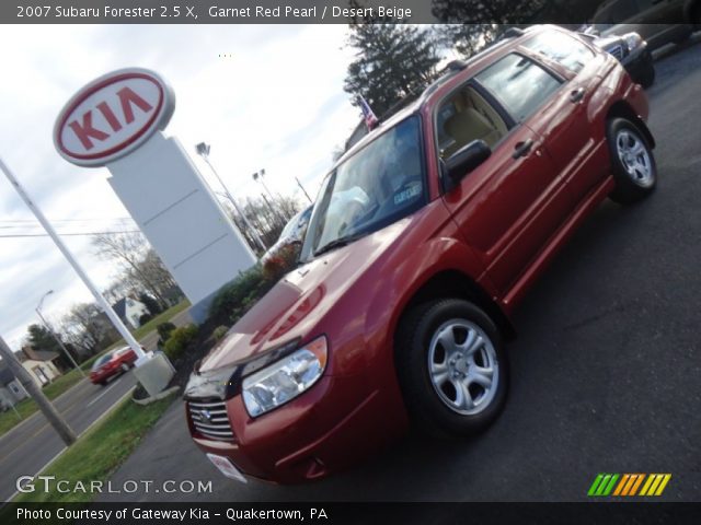 2007 Subaru Forester 2.5 X in Garnet Red Pearl