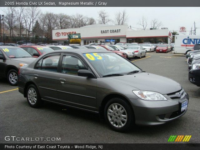 2005 Honda Civic LX Sedan in Magnesium Metallic