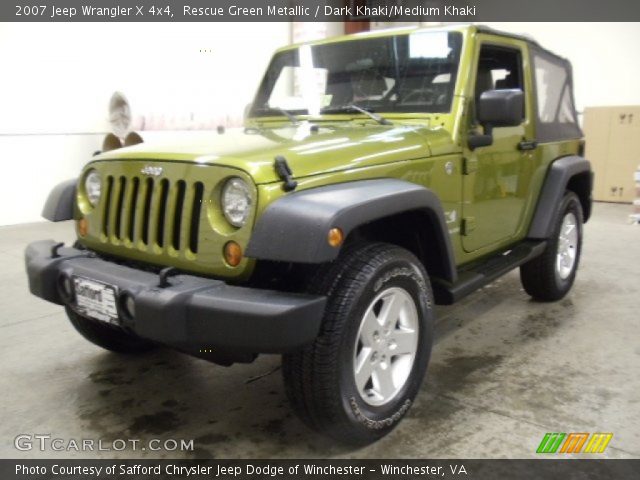 2007 Jeep Wrangler X 4x4 in Rescue Green Metallic