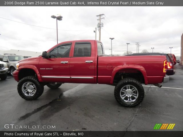 2006 Dodge Ram 2500 Laramie Quad Cab 4x4 in Inferno Red Crystal Pearl