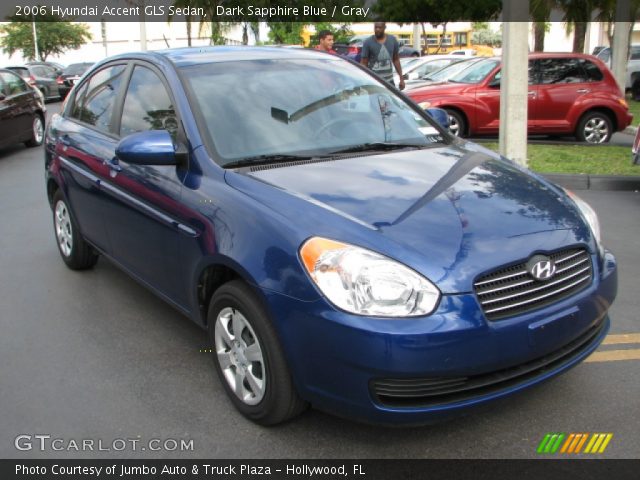 2006 Hyundai Accent GLS Sedan in Dark Sapphire Blue