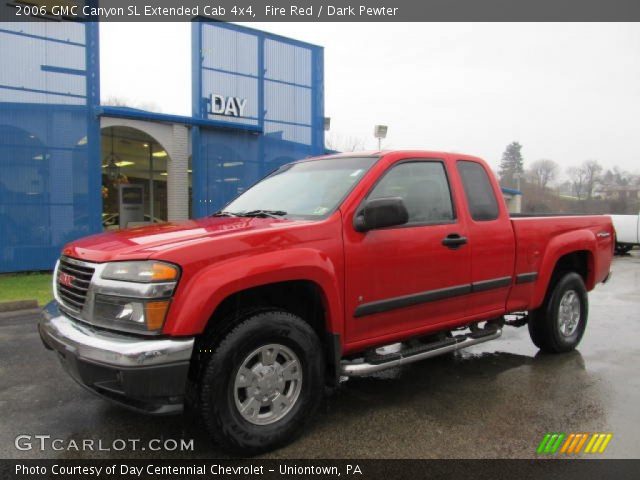 2006 GMC Canyon SL Extended Cab 4x4 in Fire Red