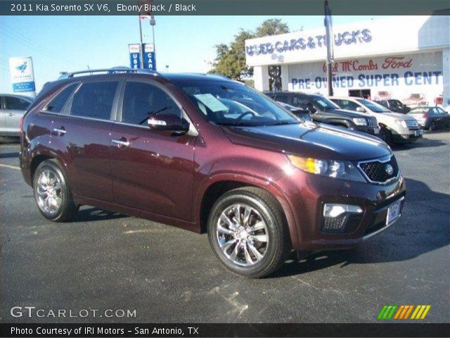 2011 Kia Sorento SX V6 in Ebony Black