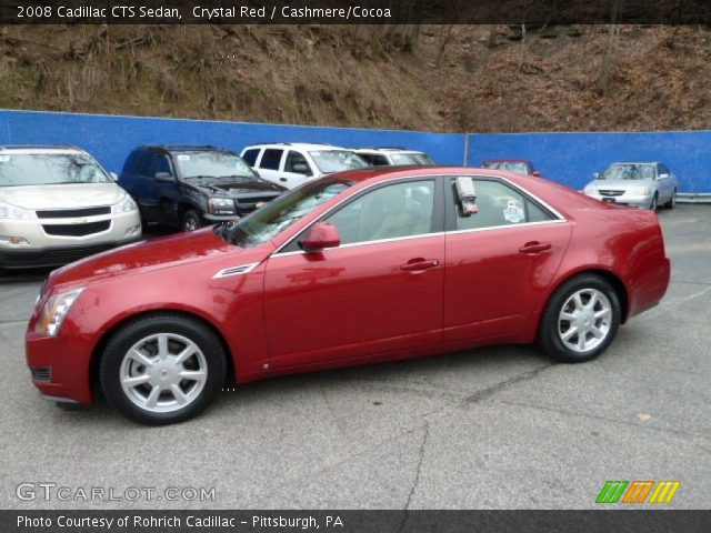 2008 Cadillac CTS Sedan in Crystal Red