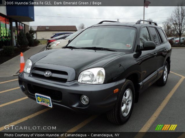 2006 Hyundai Santa Fe GLS in Dark Emerald Green