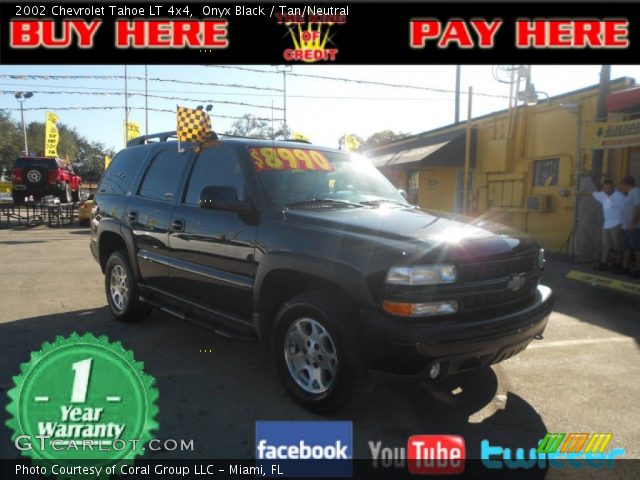 2002 Chevrolet Tahoe LT 4x4 in Onyx Black