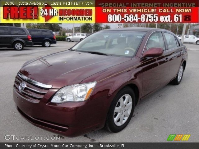 2006 Toyota Avalon XL in Cassis Red Pearl