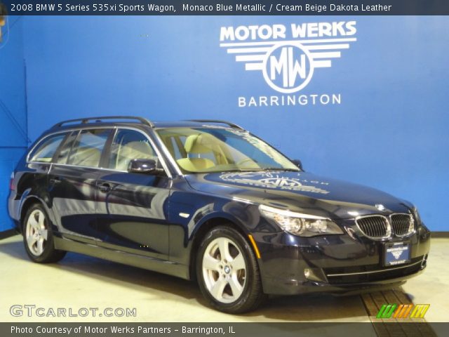 2008 BMW 5 Series 535xi Sports Wagon in Monaco Blue Metallic