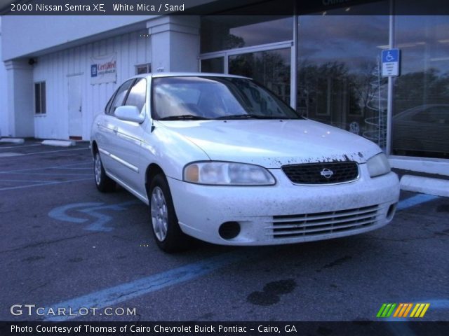 2000 Nissan Sentra XE in White Mica