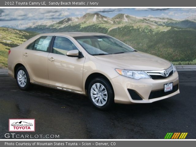 2012 Toyota Camry LE in Sandy Beach Metallic