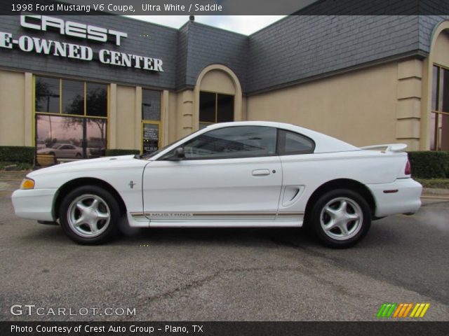 1998 Ford Mustang V6 Coupe in Ultra White