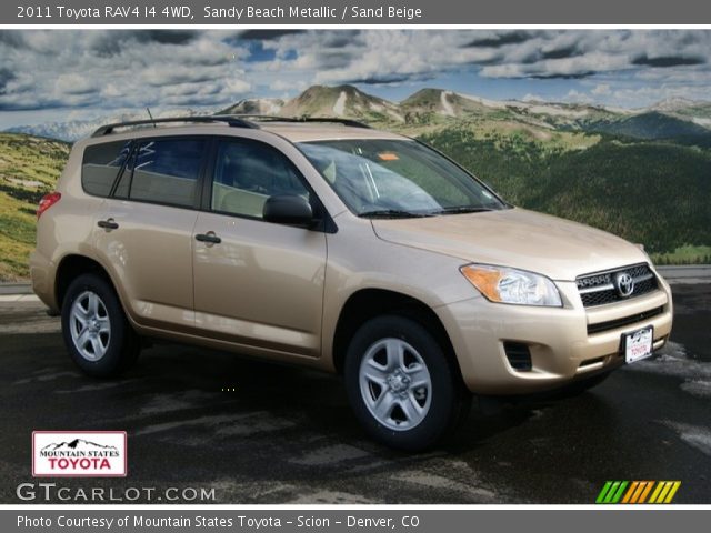 2011 Toyota RAV4 I4 4WD in Sandy Beach Metallic