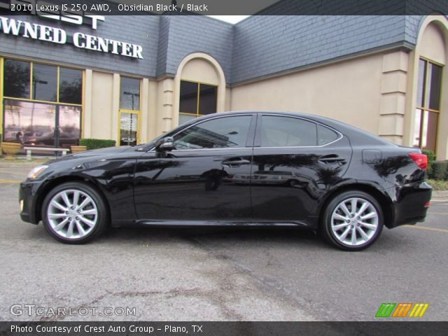 2010 Lexus IS 250 AWD in Obsidian Black