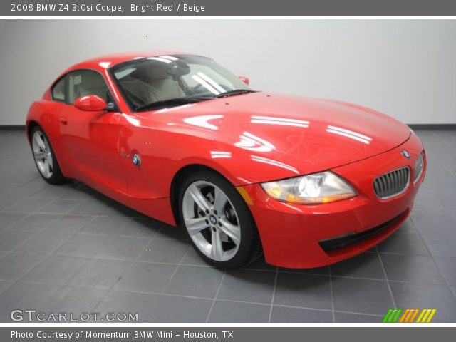 2008 BMW Z4 3.0si Coupe in Bright Red